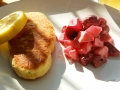 Kartoffelfisch mit dänischem Rote Bete Salat
