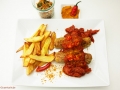 Feuer-Jakob mit belgischen Pommes Frites