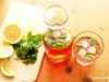 Tonicwater mit Sanbitter und Basilikum