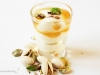 Veganer Quark mit selbstgemachtem Grapefruitsirup und Pistazien