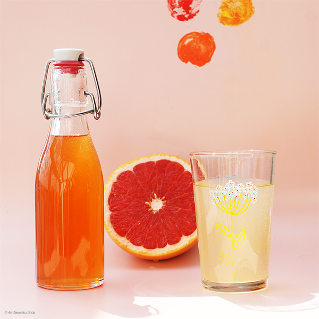 Grapefruitsirup ganz einfach selber machen