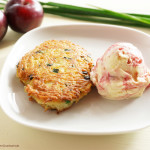 Kartoffelpuffer mit Pflaumenparfait