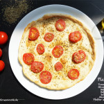 Eine einfache Tomatenpizza