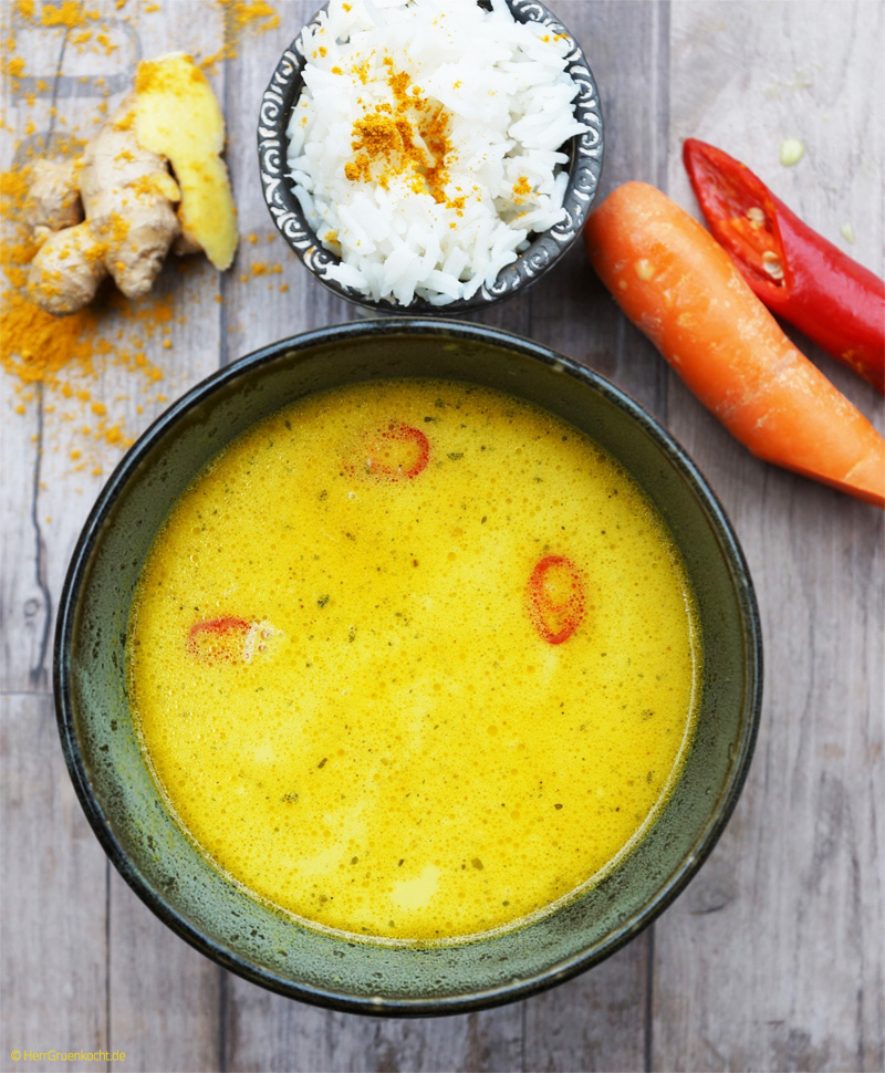 Vegane Curry-Suppe