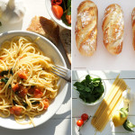 Zum sonnigen Wetter: Spaghetti Tromba und italienische Brötchen