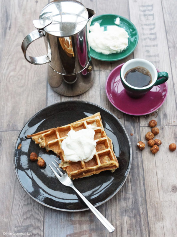 Haselnuss-Waffeln