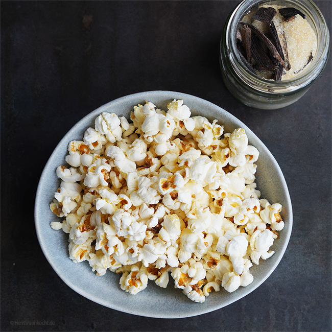 Vanille-Popcorn ganz einfach selbermachen