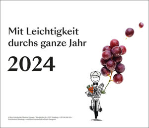 DER HERR GRÜN WANDKALENDER 2024 MIT 12 ILLUSTRATIONEN