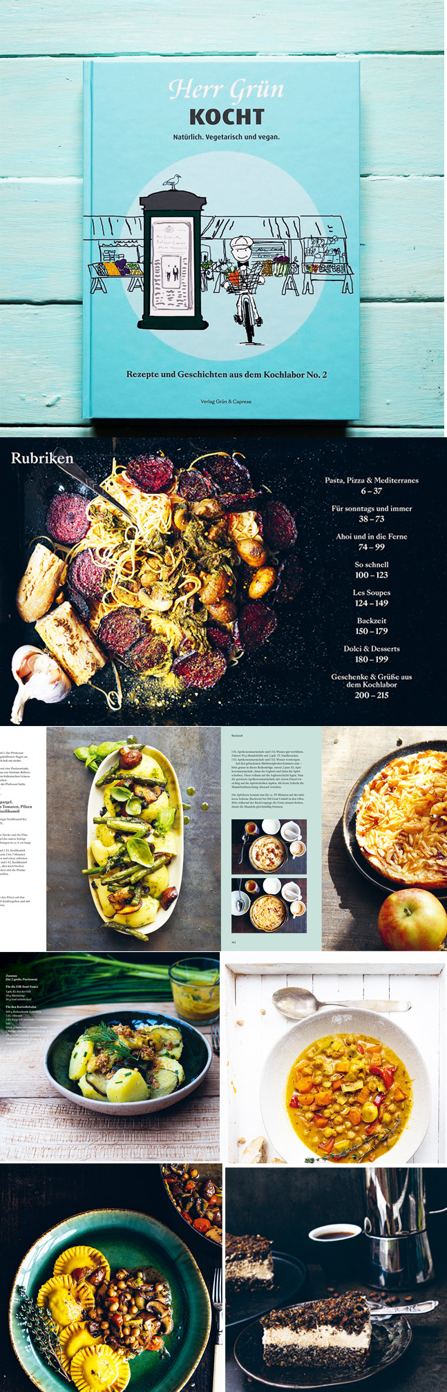 Das neue Herr Grün Kochbuch mit kreativen vegetarischen und veganen Rezepten, die leicht nachzukochen sind