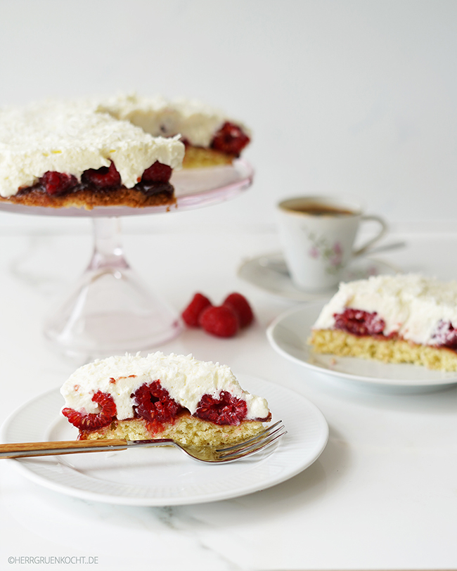 Himbeer-Torte mit Kokos - von Herr Grün kocht