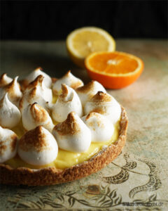 Tarte mit Orange Curd und Meringue - von Herr Grün kocht